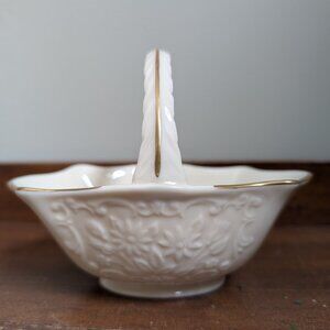 Lenox Bone China Gold Trimmed Basket